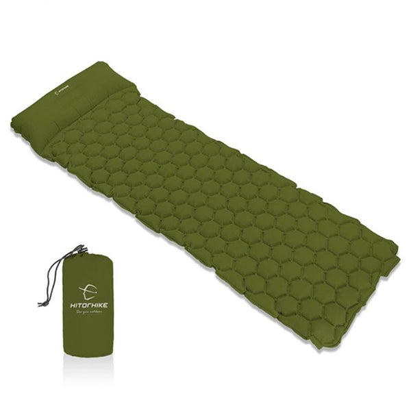 Inflatable Sleeping Pad Camping Mat With Pillow air mattress