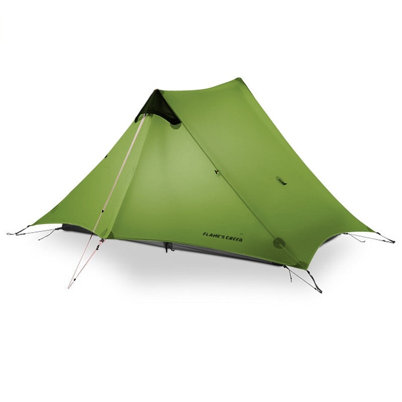 Ultralight Camping Tent 2 Person Professional 15D Silnylon Rodless Tent