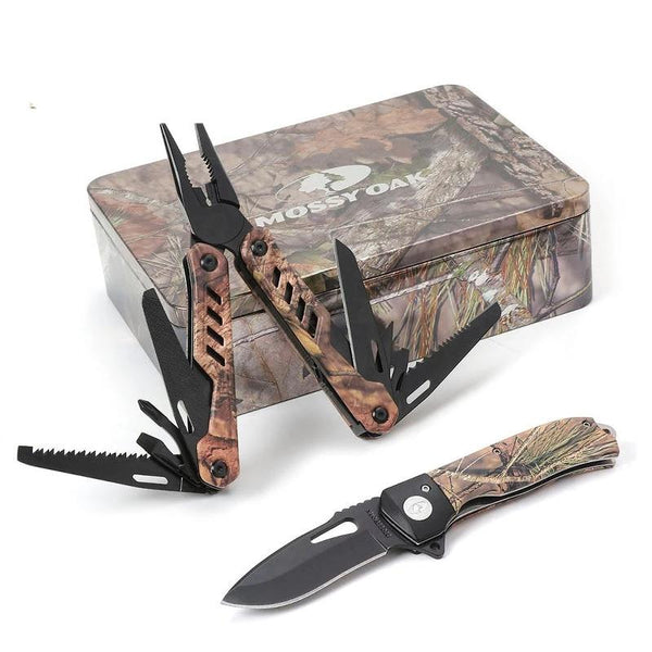 2PC Multi Tool Folding Knife Plier Pocket Tool Kits Outdoor Camping Gear