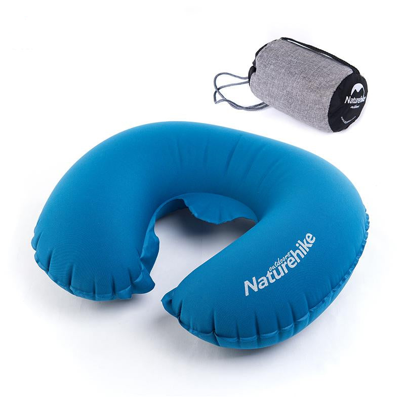 Travel Pillow Portable Folding Air Inflatable Pillow Ultral Light Travel Necessity